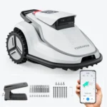 TERRAMOW V600 mit Garage, Mähroboter, smarter Rasenroboter für 600 m², Gartenpflege ohne Begrenzungskabel